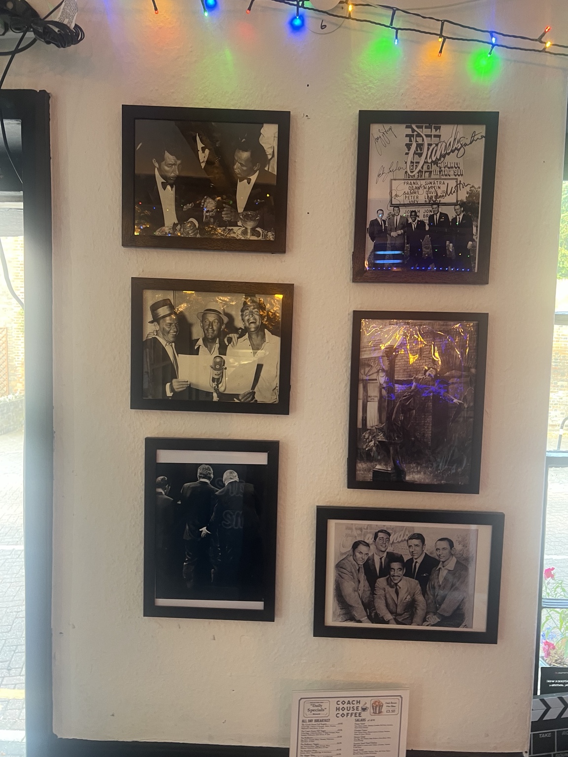Black and white music photography inside Coach House Coffee